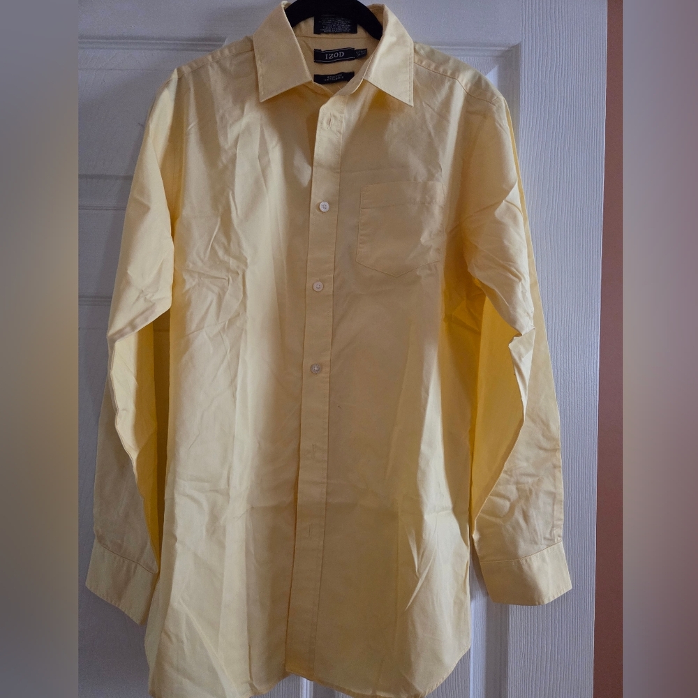 Izod Boys' Yellow Dress Shirt